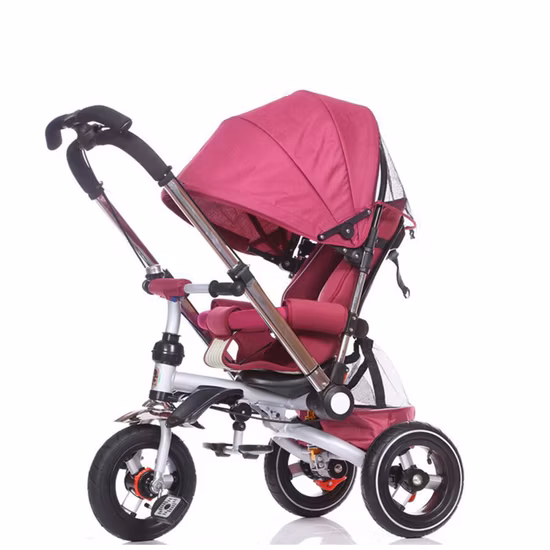 Tricycle à trois roues et pliable pour bébé avec poignée Toddler