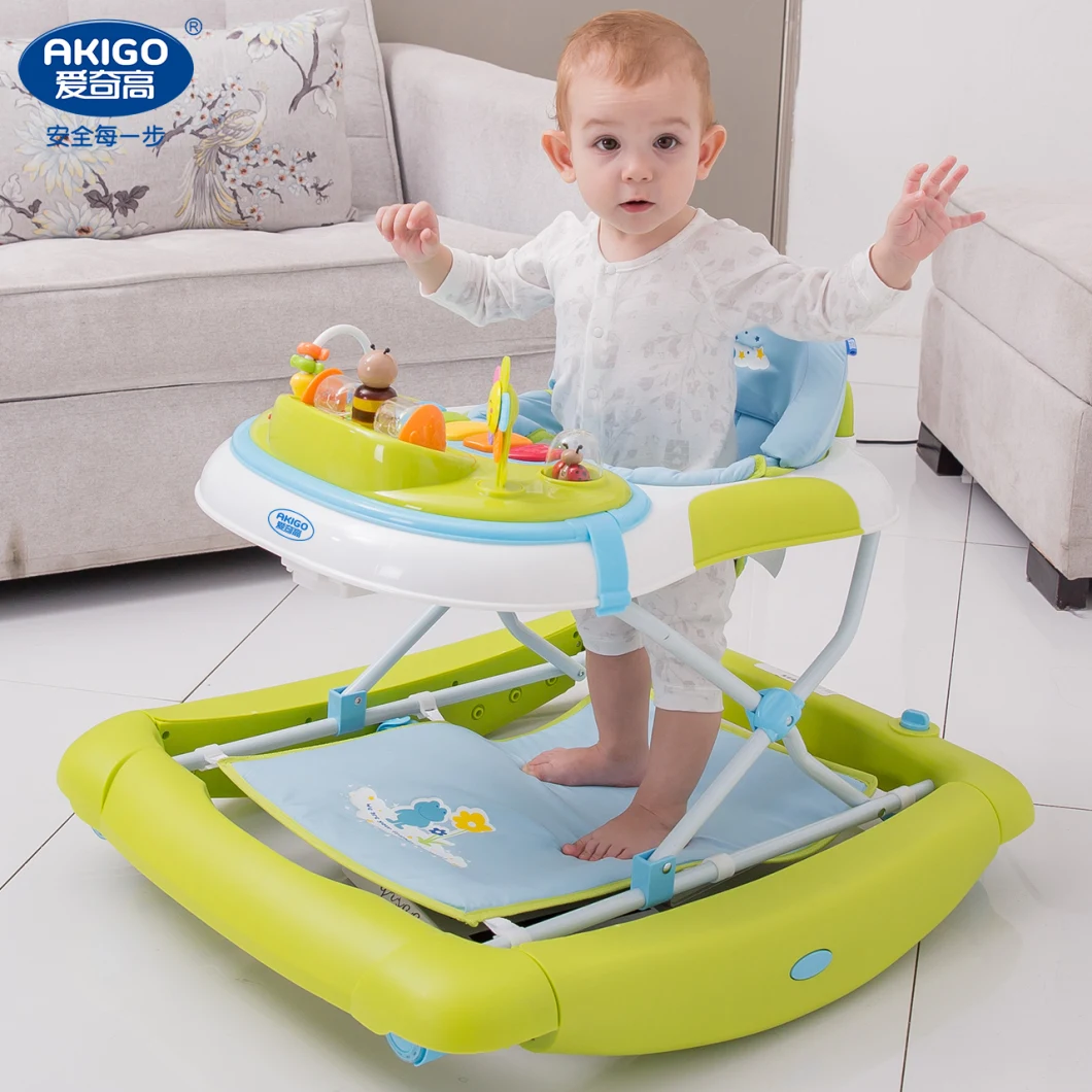 2 in 1 Baby Walker, with Footrest, Foldable,