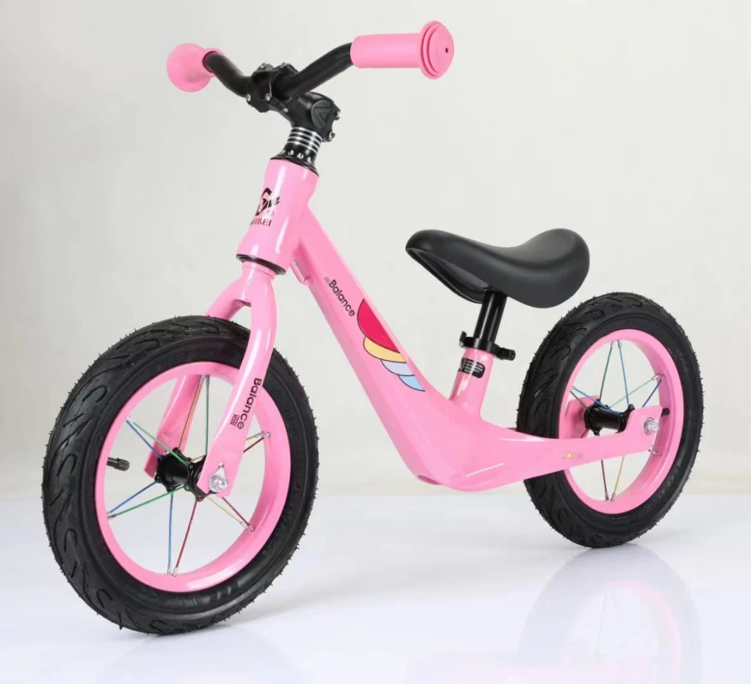 Good Quality Cheap Magnesium Alloy Ride on Car Child Single Speed No Pedal Bike 12inch Kids Balance Bike