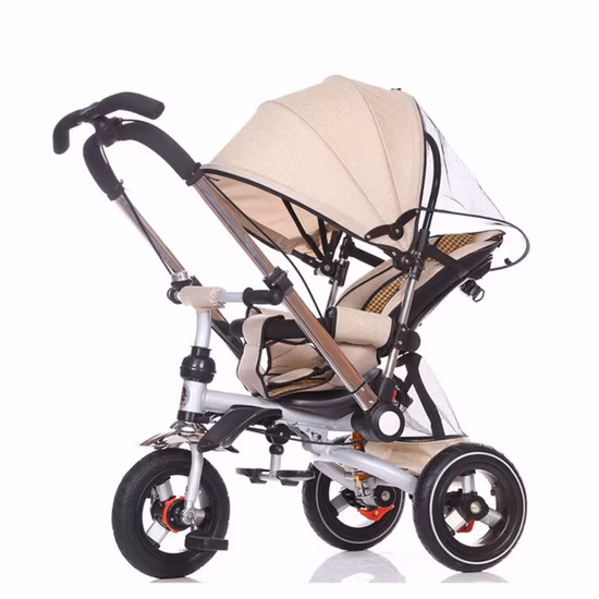 Baby Three-Wheeled and Foldable Tricycle with Handle Toddler