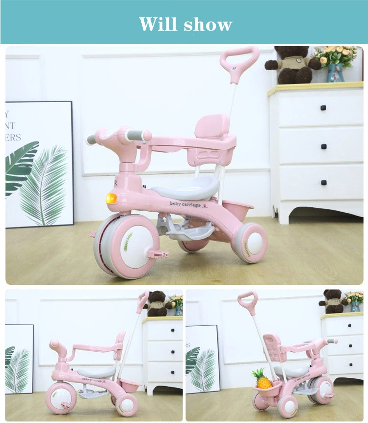 Kids Multifunction 3 In1 Bike Plastic Baby Kids Tricycle Children Bike Tricycle for 2-6 Years Kids