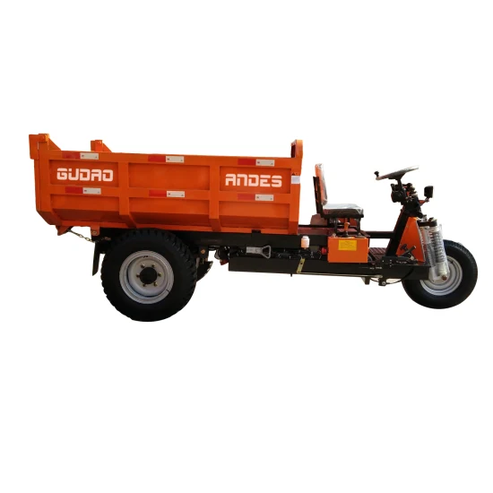 Mini Dumper/Tricycle électrique/Tricycle diesel/Moto à 3 roues avec godet à ordures pour l'exploitation minière/souterraine/ferme/construction