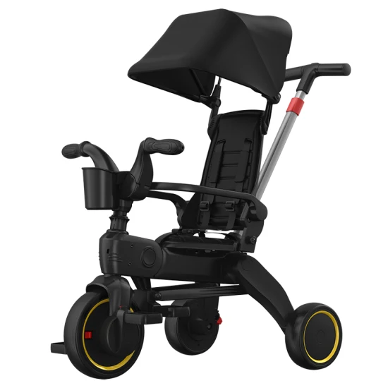 Meilleure vente de nouveau modèle de tricycle pour enfants pliant pour maman et bébé Tricycle Gold Baby