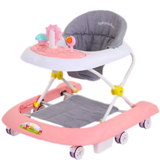 Offre spéciale marchettes pliables pour bébé avec musique et lumières/assistant de marche multifonction pour tout-petits vitesse réglable pour bébé de 6 à 15 mois