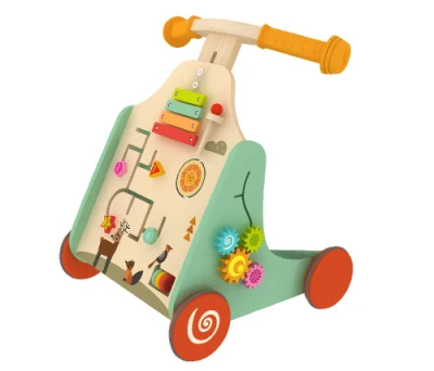 Fabricant de jouets éducatifs en bois pour bébé en gros Fournisseur Usine Jouet en bois pour bébé Walker pour bébés et enfants