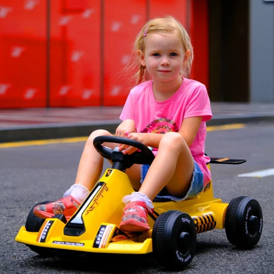 2023 plus récent Go-Kart pour enfants enfants monter sur la voiture 390 double entraînement alimenté par batterie électrique Go Kart voitures à pédales pour les enfants