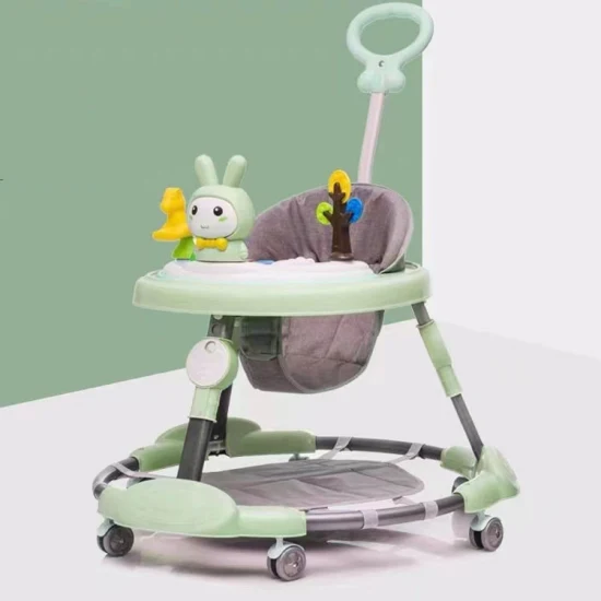 Nouveau Modèle Rose Bleu Couleur Mignon Pliable Réglable Baby Walker 3 en 1