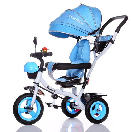 Nouveau design 068-07 bébé jouet enfants enfants tricycle enfant 3 en 1 avec poignée de poussée