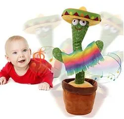 Fuying Mini Peluche Nouveau-né Bébé Poussette Jouets Beau Cactus Bébé Jouet